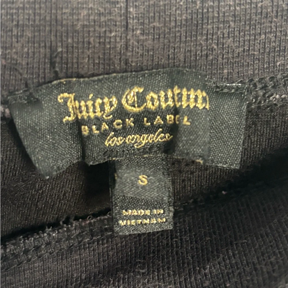 Y2K Juicy Couture Black Label Velour Sweatpants 2000s Joggers Streetwear